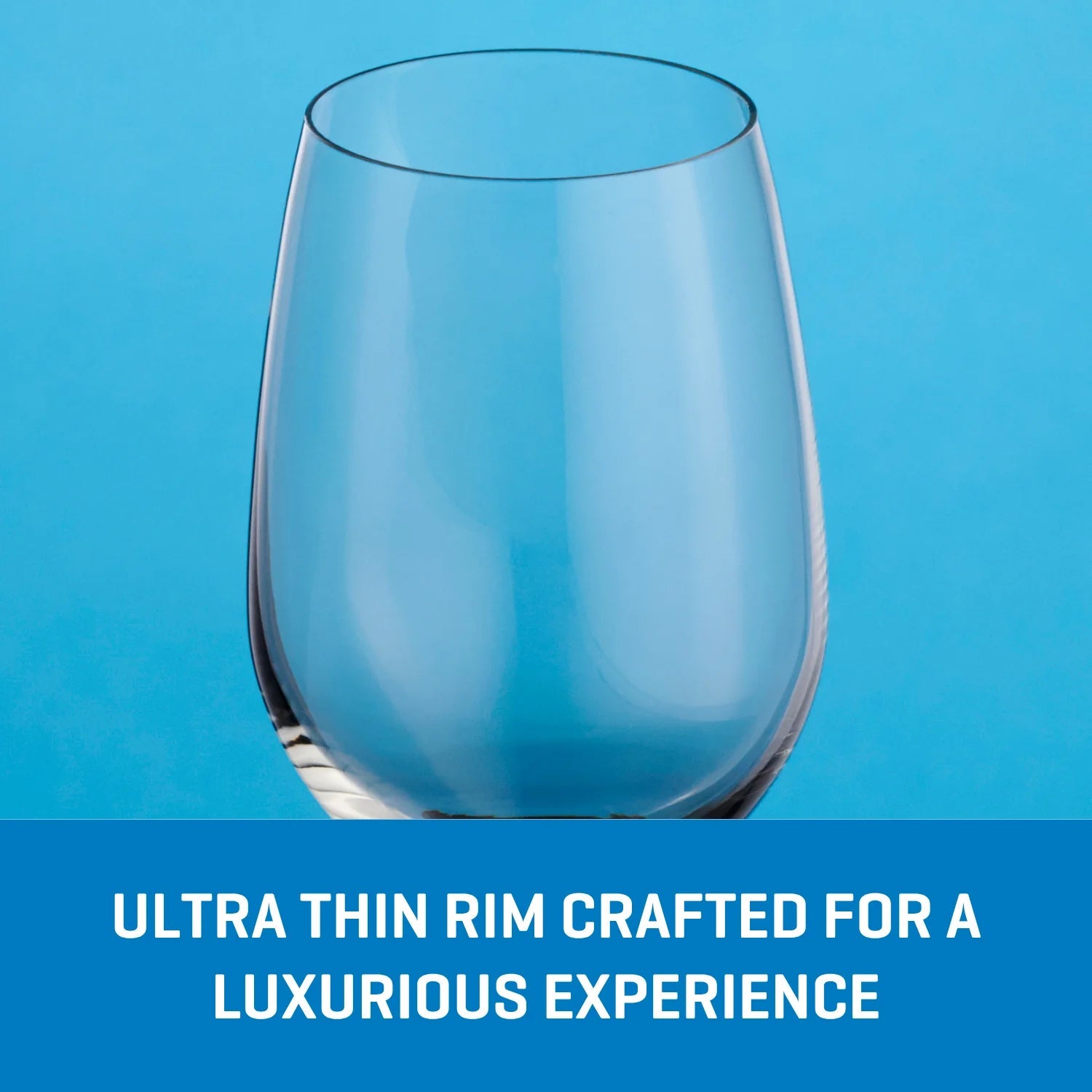 Ocean Glass Matera White Wine Glasses (4-Pieces), 14-ounce, dishwasher safe image 3