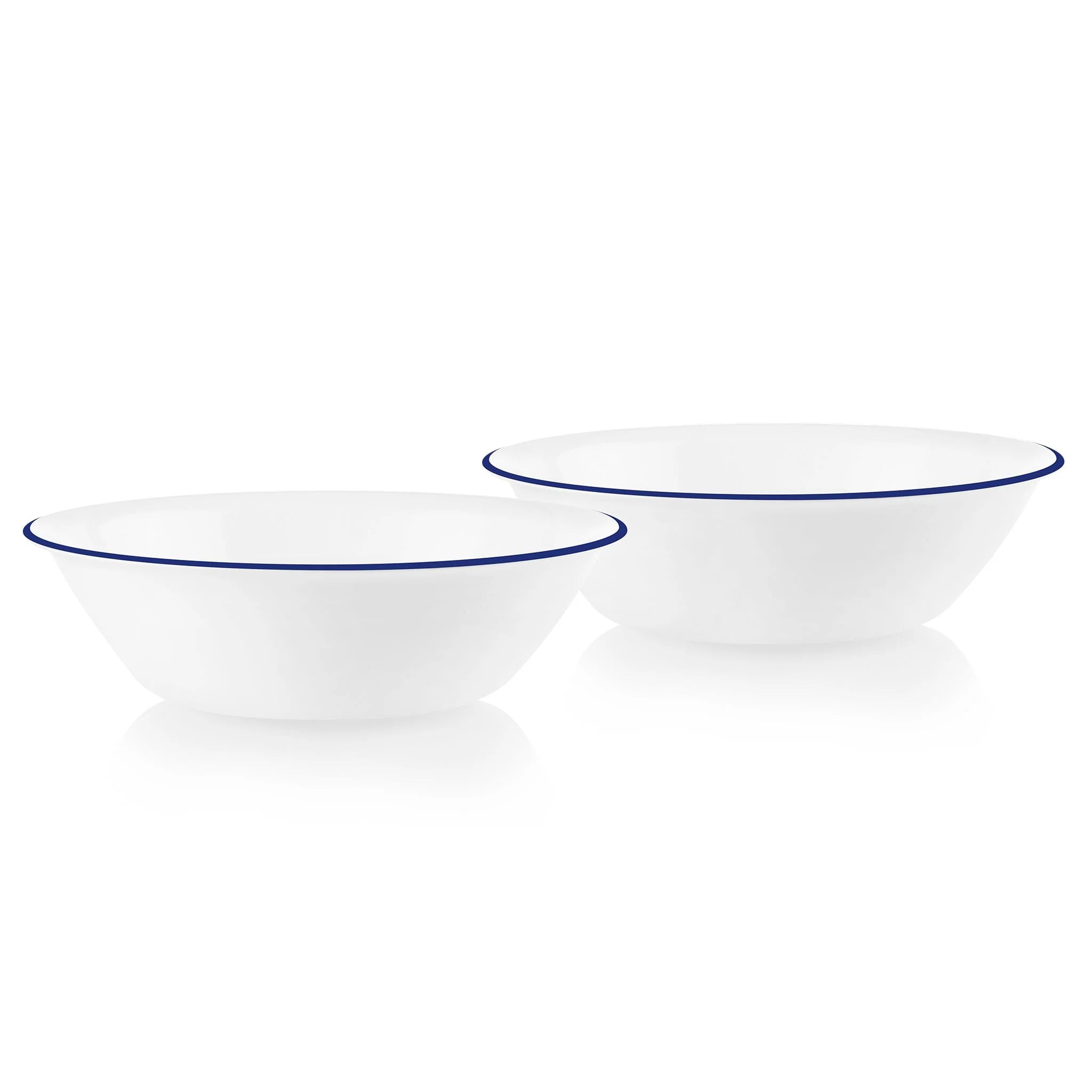 Corelle® Brilliant Blue Banded 2-quart Serving Bowls, 2-pack image 0