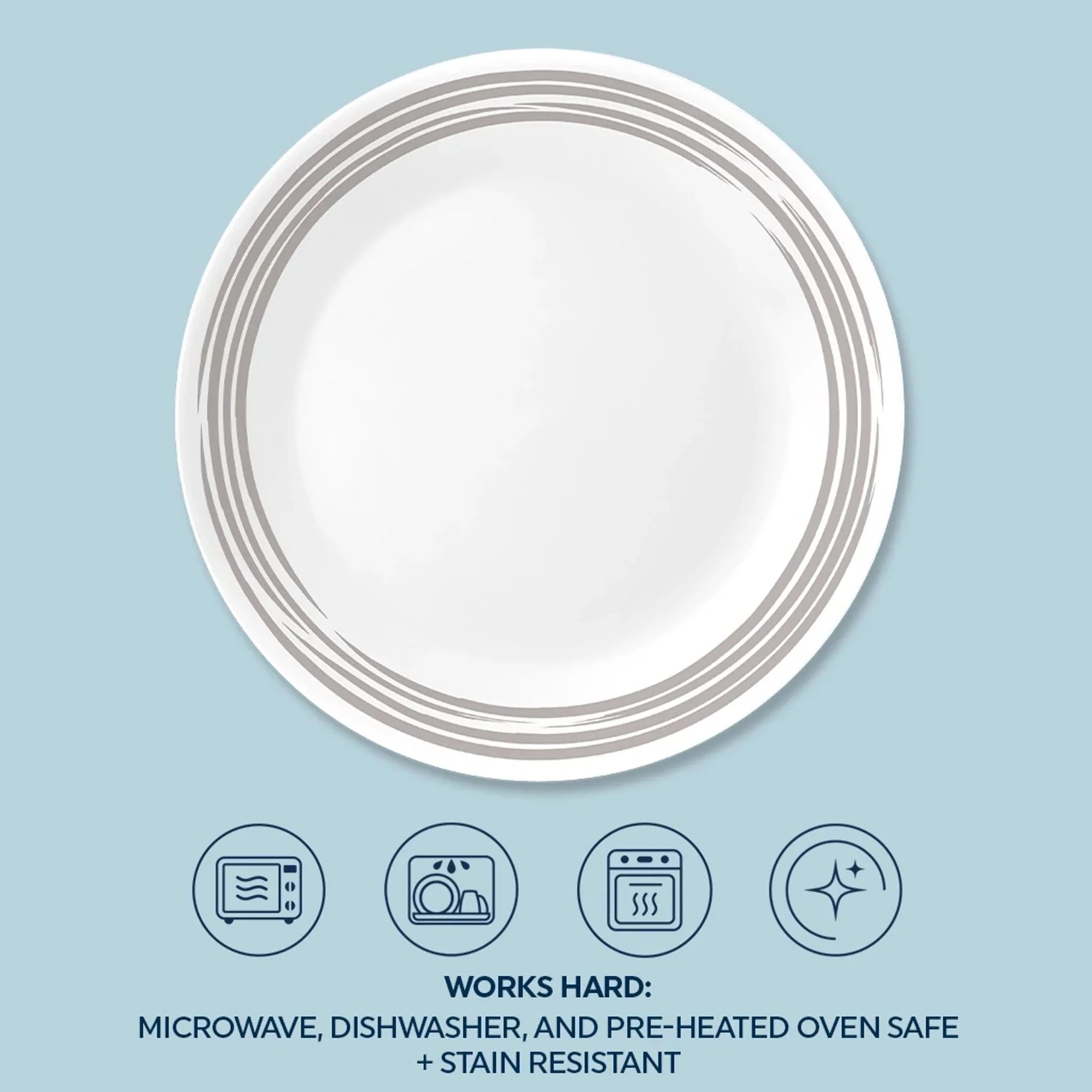 Corelle® Brushed Silver 8.5 Salad Plate image 2