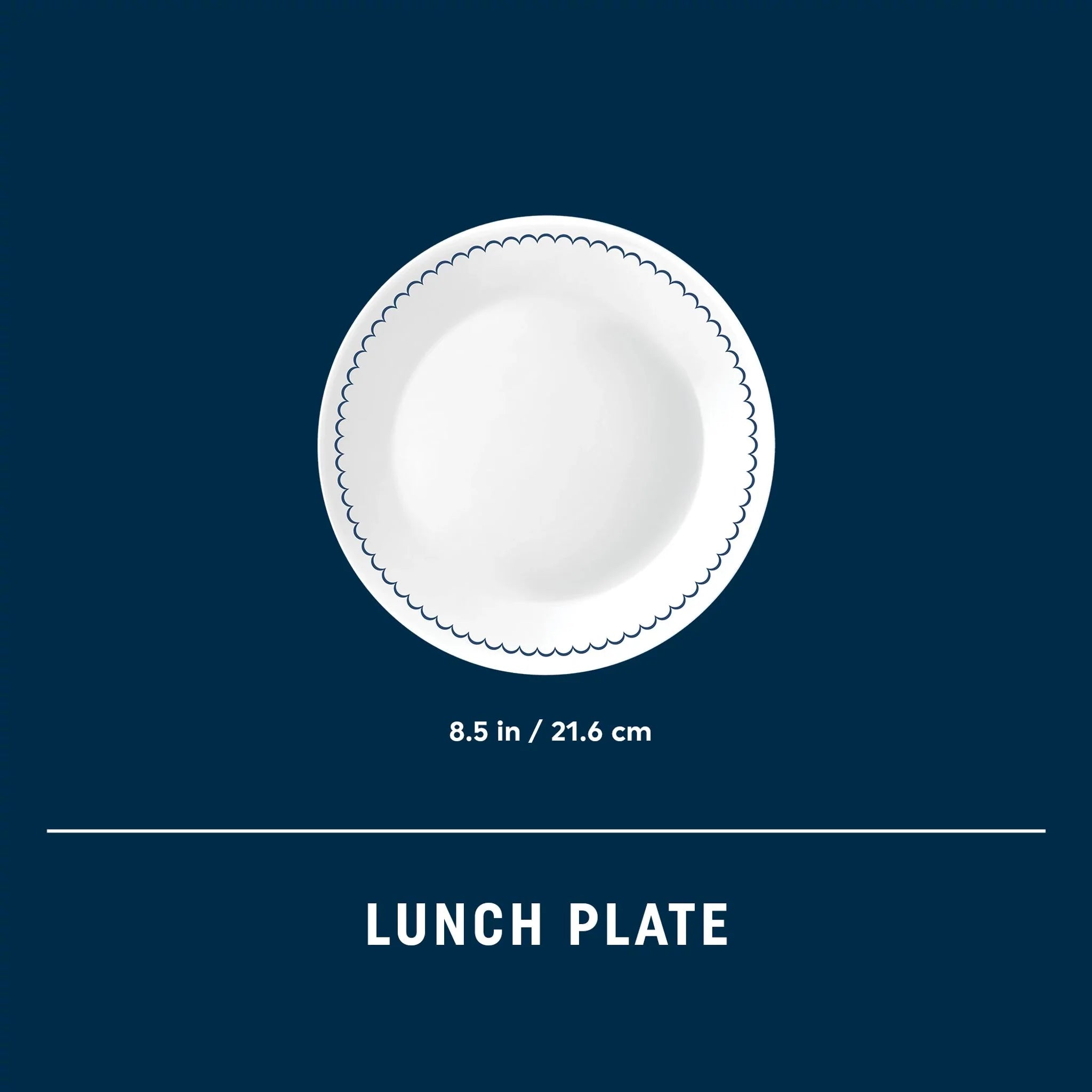 Corelle® Caspian Lace 8.5 Lunch Plate, 6 pack image 2