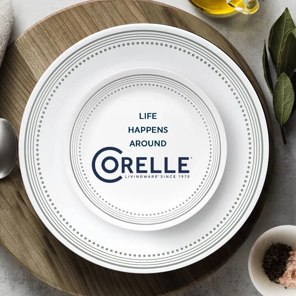 Corelle® Mystic Gray 18-piece Mugless Dinnerware Set, Service for 6 image 2
