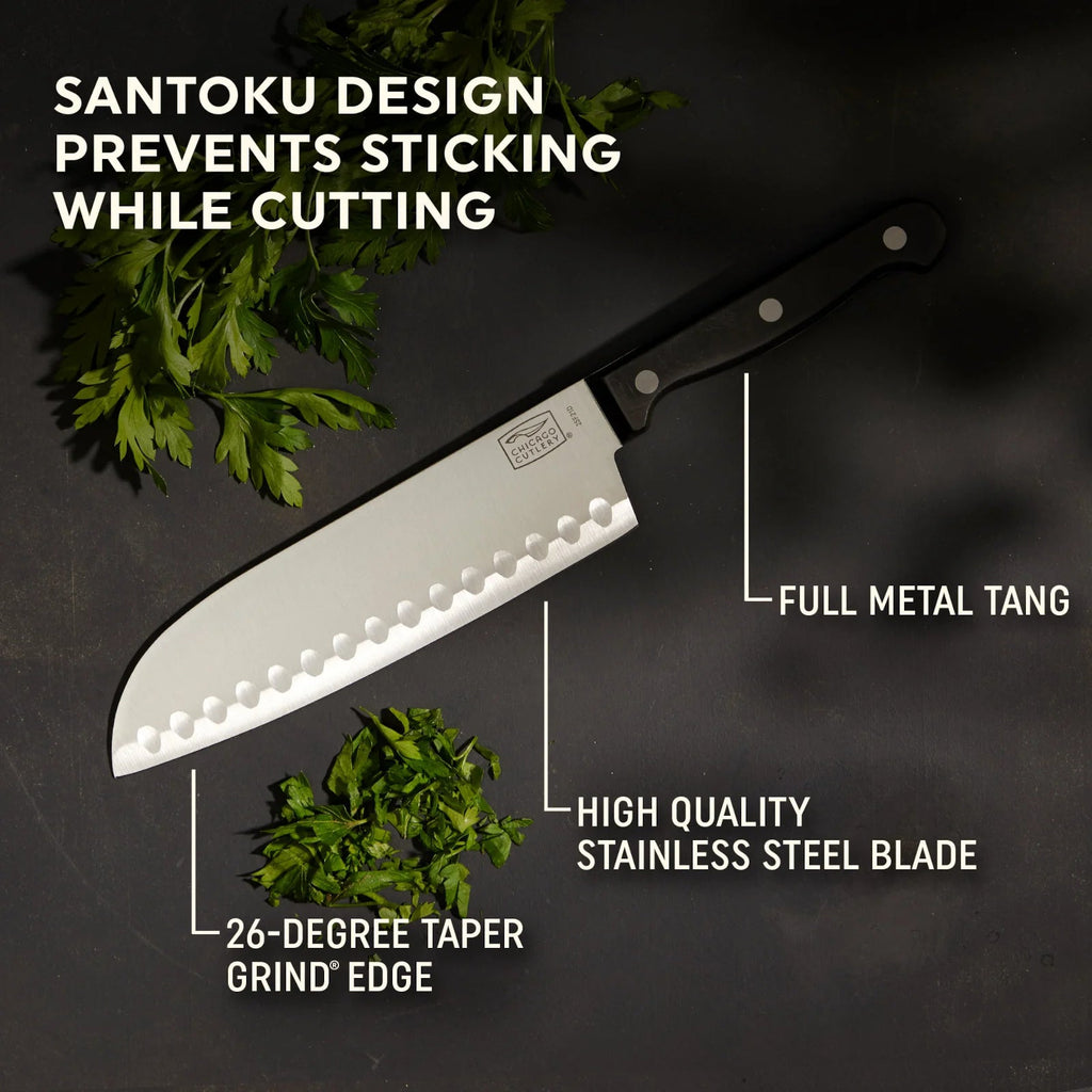 Chicago Cutlery® Essentials™ 2-piece Santoku / Partoku Knife Set image 2