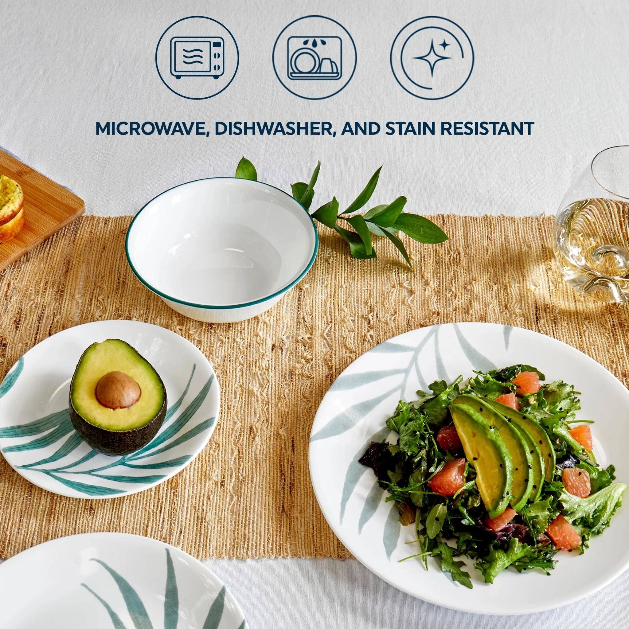 Corelle® Solar Print 18-piece Dinnerware Set, Service for 6, EXCLUSIVE image 3