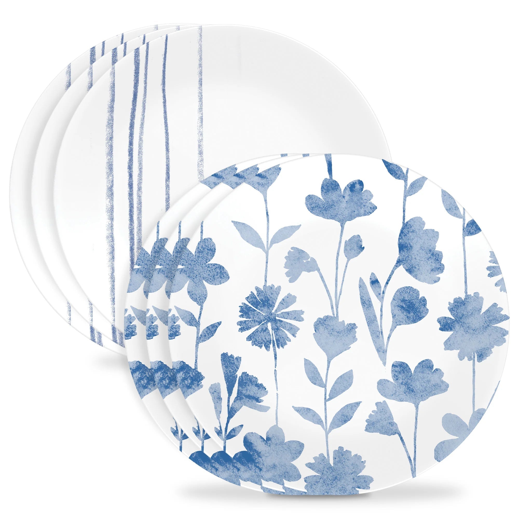 Corelle® Botanical Stripes 8.5 Salad Plates, 6 Pack image 0