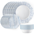Corelle® Nautical Stripes 18-piece Dinnerware Set, Service for 6 image 0