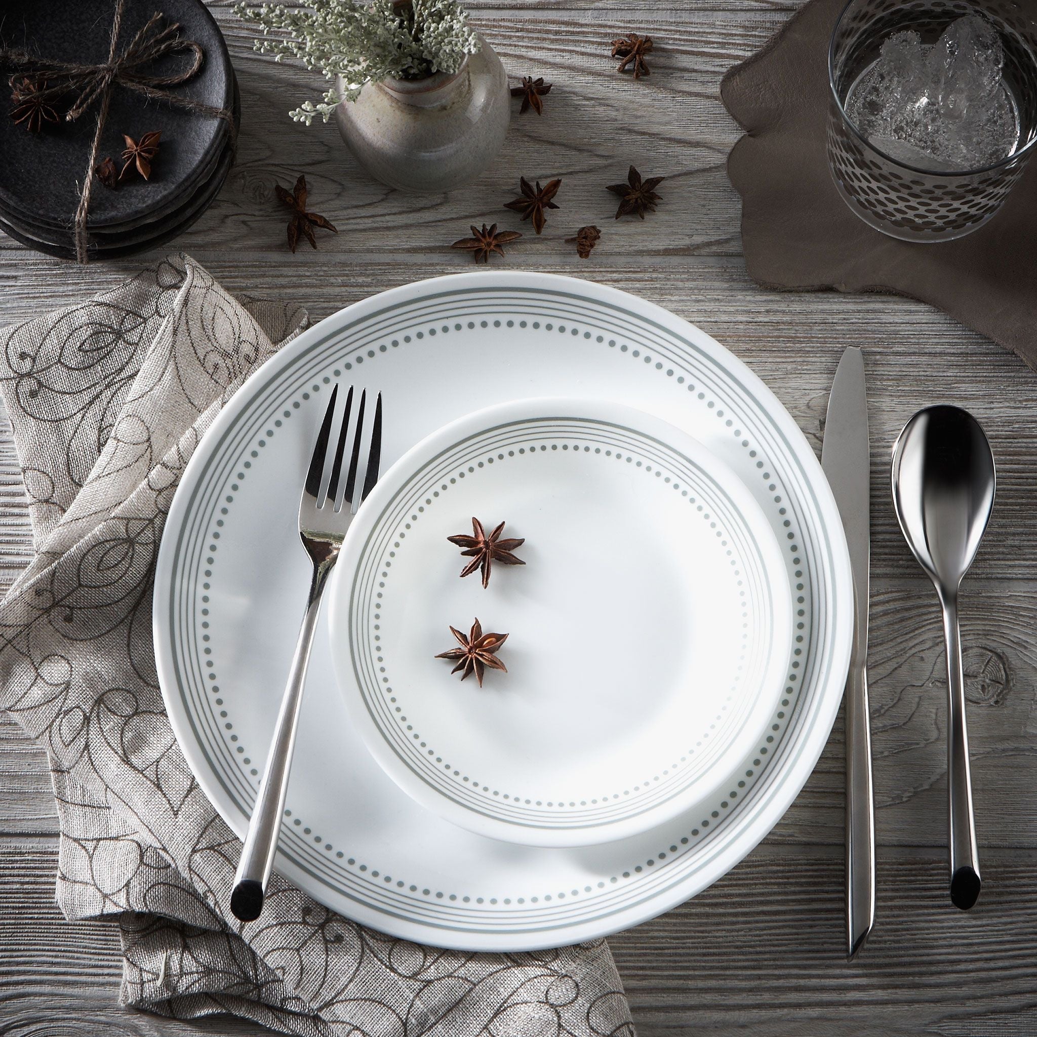 Corelle® Mystic Gray 78-piece Dinnerware Set, Service for 12 image 3