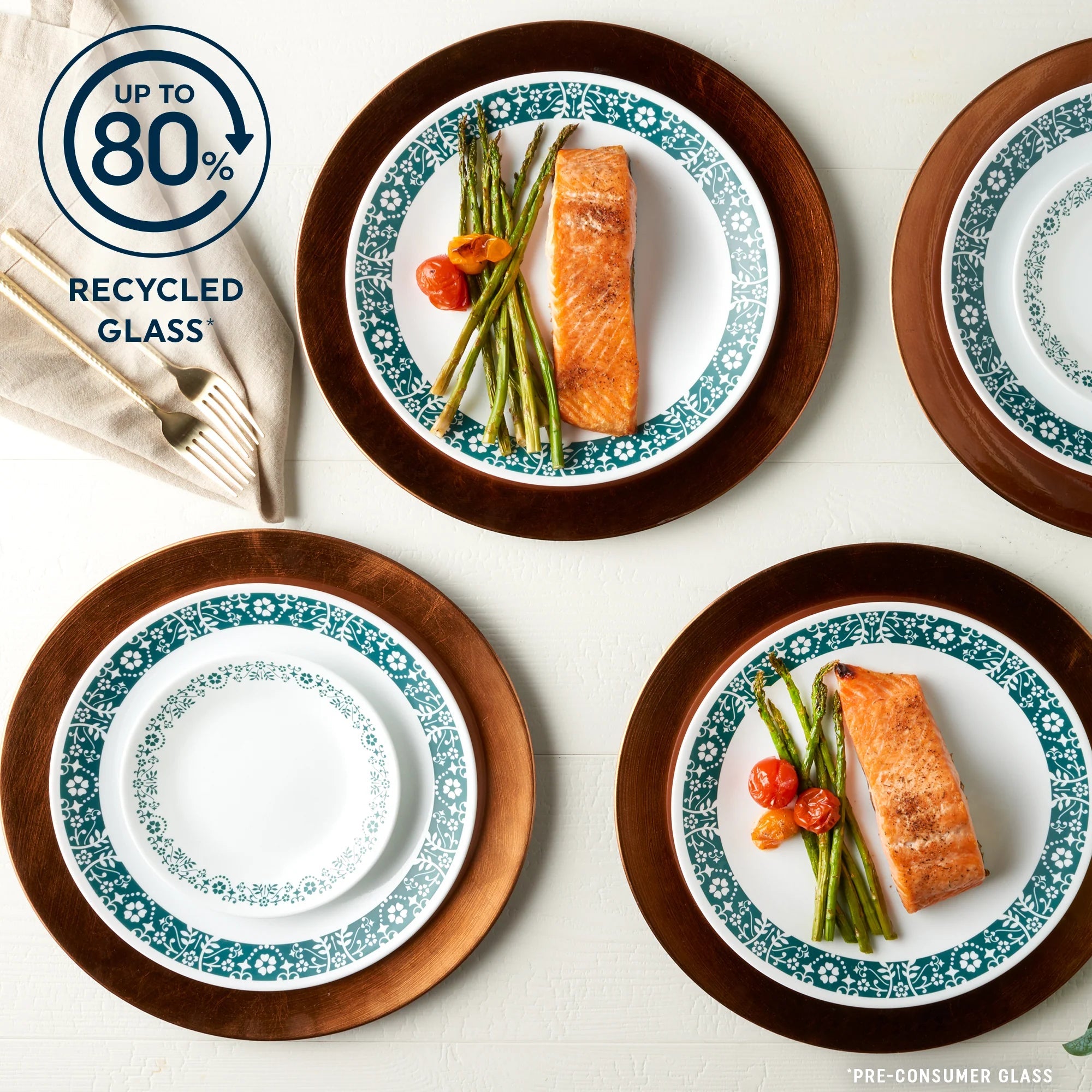 Corelle® Penelope 18-piece Dinnerware Set, Service for 6 image 4