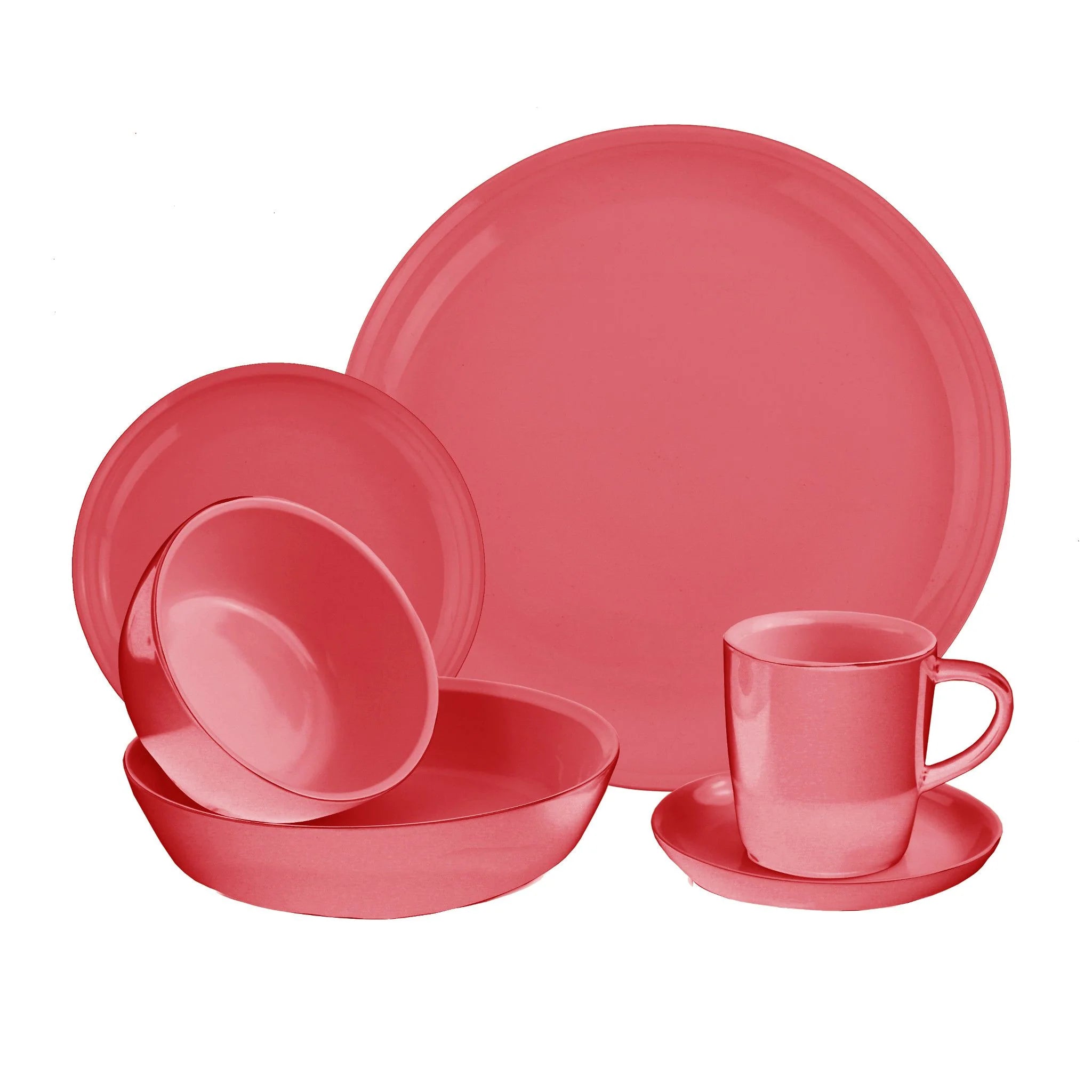 CorningWare® 6-piece Vermilion Dinnerware Set , Service for 1 image 0