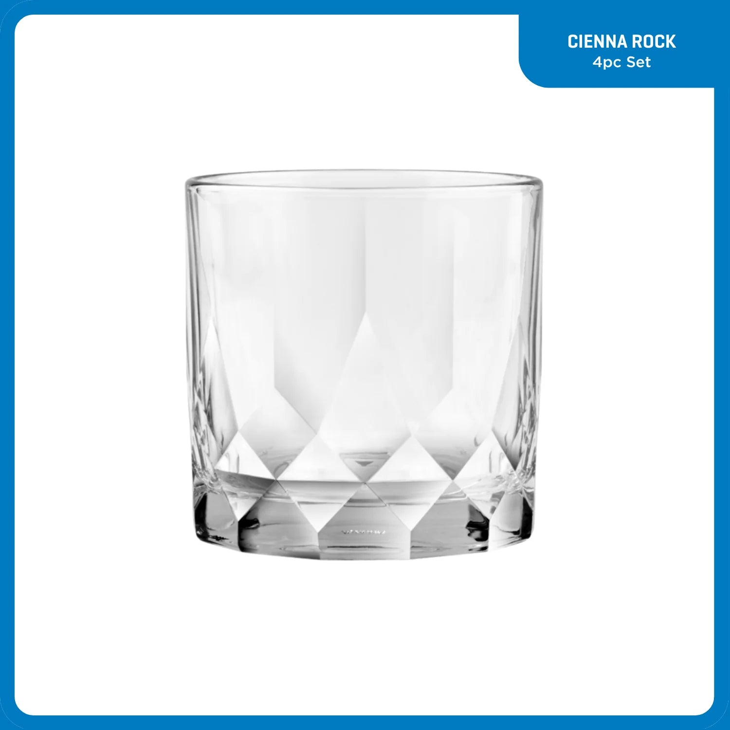Ocean Glass Cienna Rocks Glasses (4-Pieces), 12-ounce, dishwasher Safe image 6