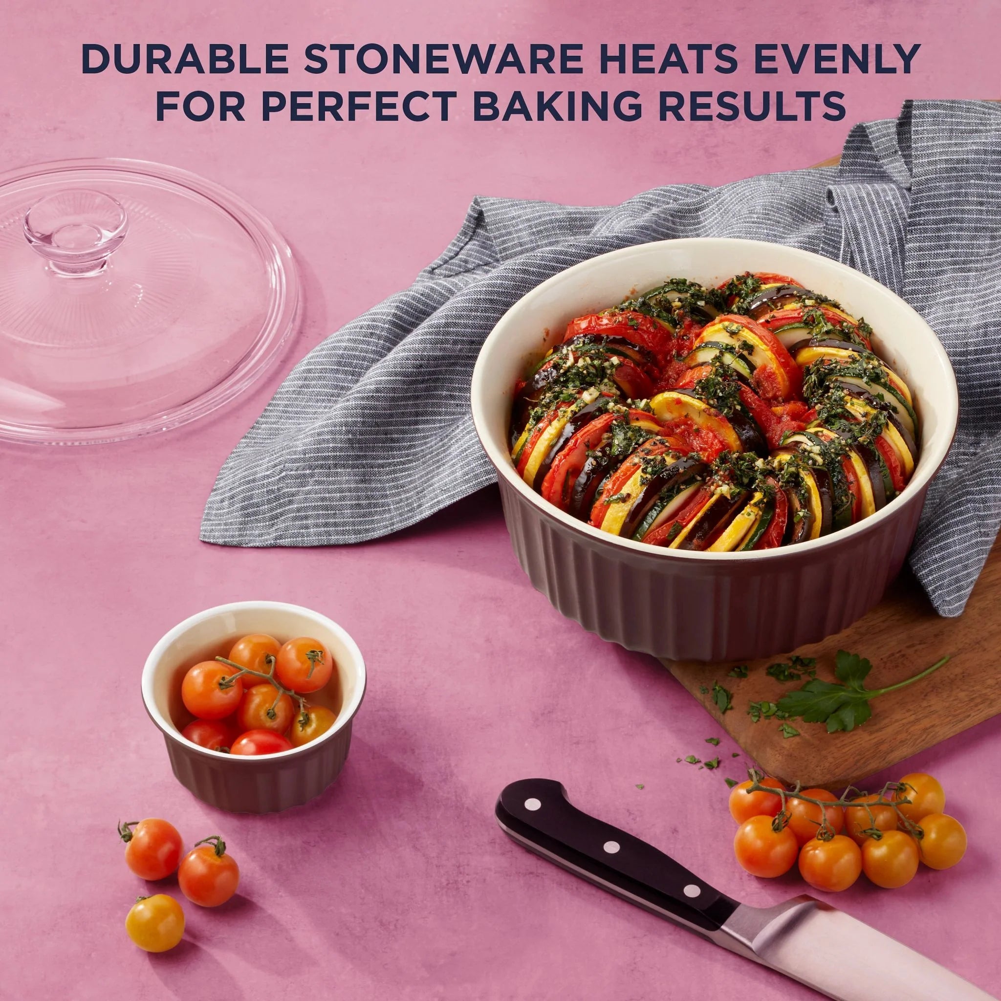 CorningWare® French Colors 12-piece Bakeware Set, Cabernet image 3