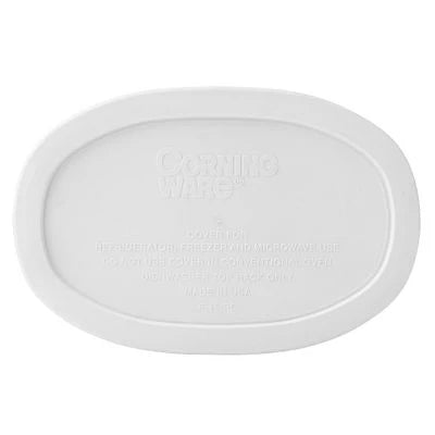 CorningWare® French White® Plastic Lid for 15-ounce Oval Baking Dish image 0