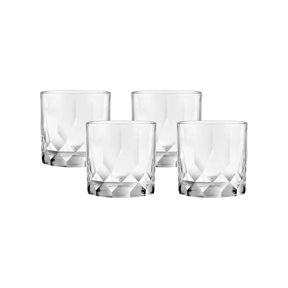 Ocean Glass Cienna Rocks Glasses (4-Pieces), 12-ounce, dishwasher Safe image 0