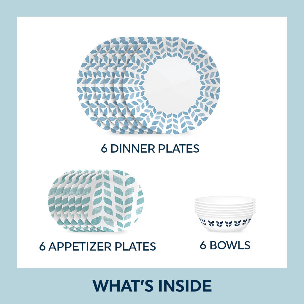 Corelle® Global Collection Northern Pines 18-piece Dinnerware Set, Service for 6 image 1