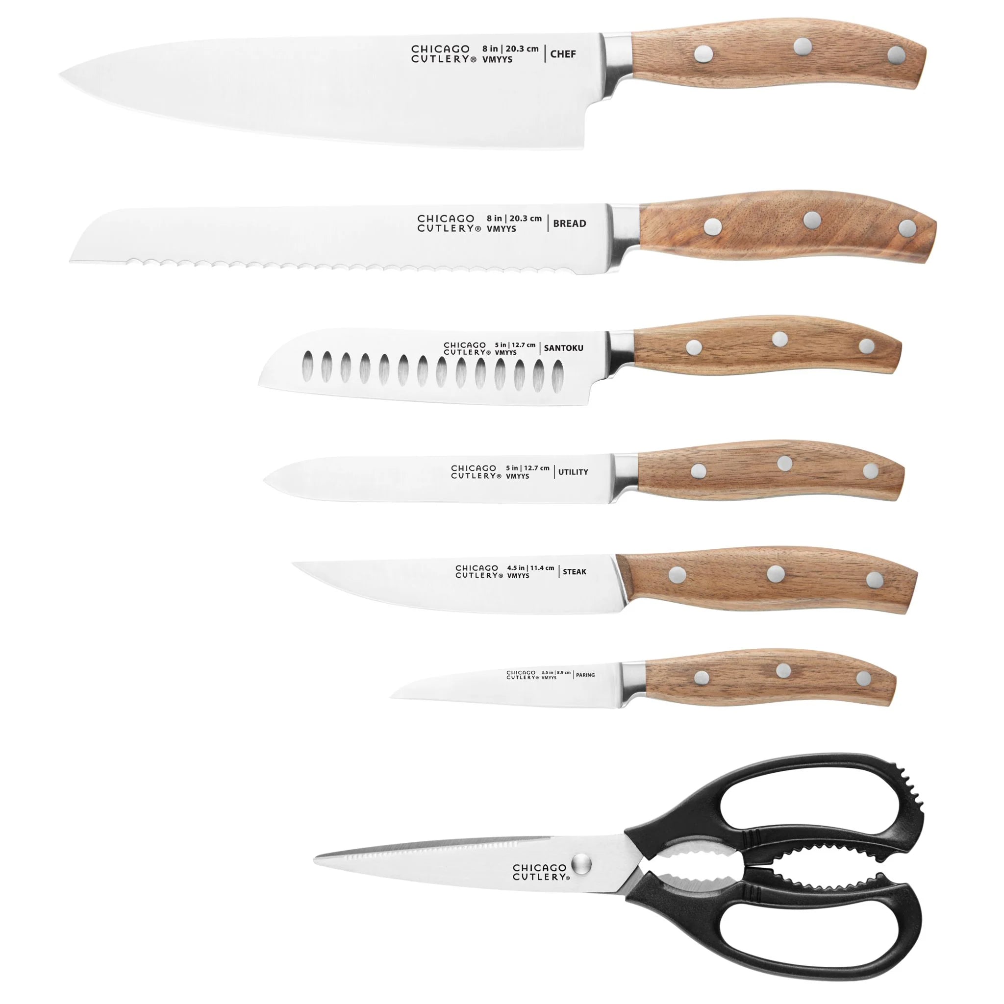 Chicago Cutlery® Signature Edge Walnut 13-piece Knife Block Set image 3