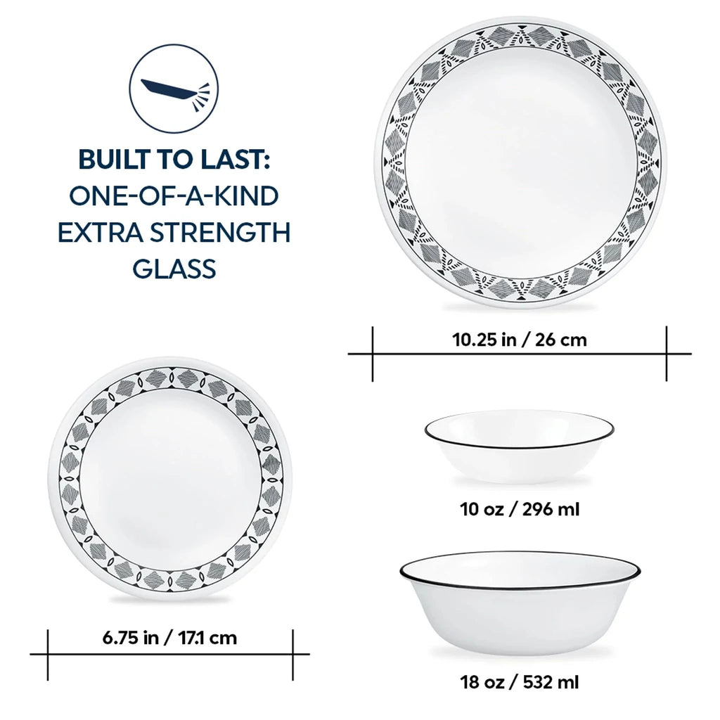 Corelle® Cusco 16-piece Mugless Dinnerware Set, Service for 4 image 4