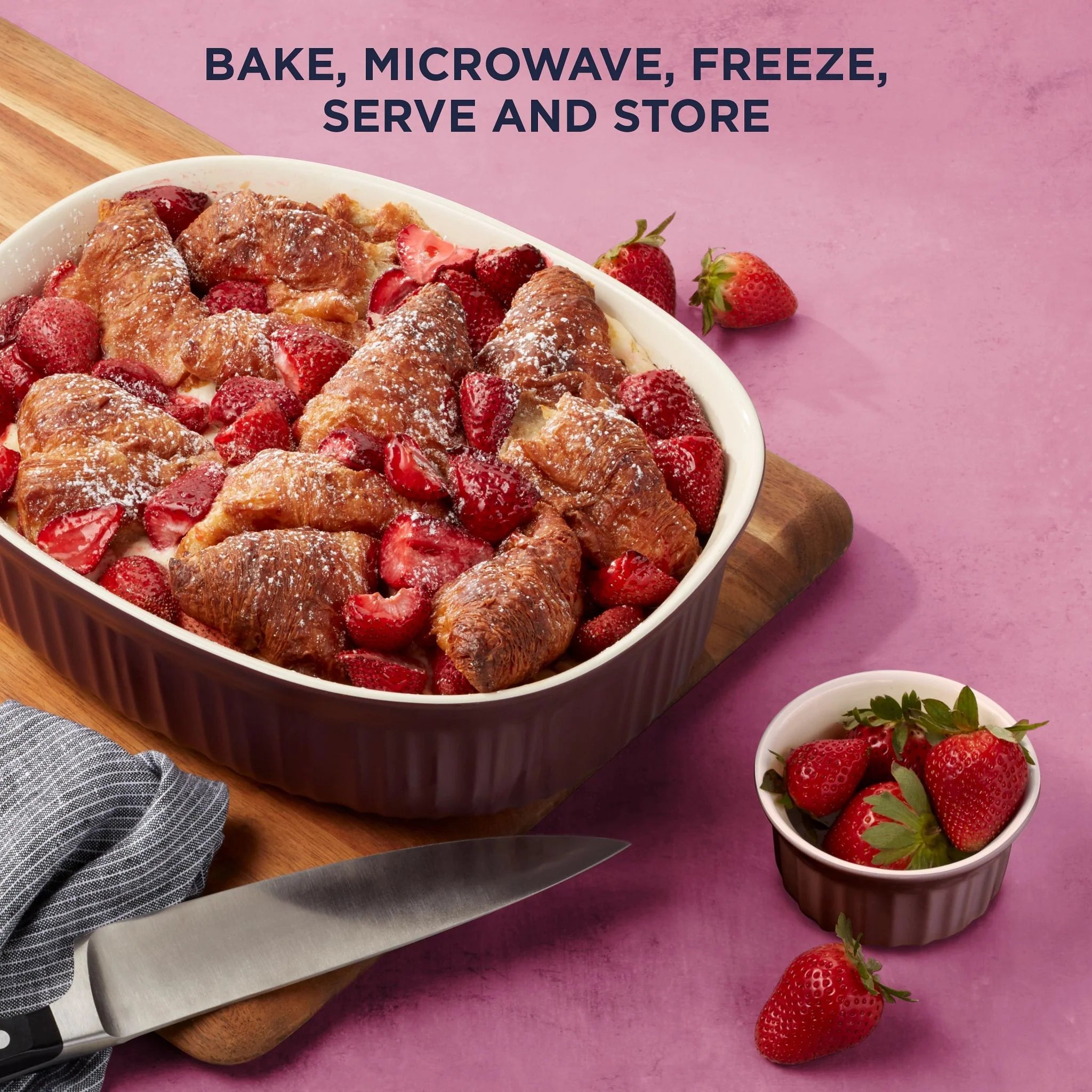 CorningWare® French Colors 12-piece Bakeware Set, Cabernet image 2