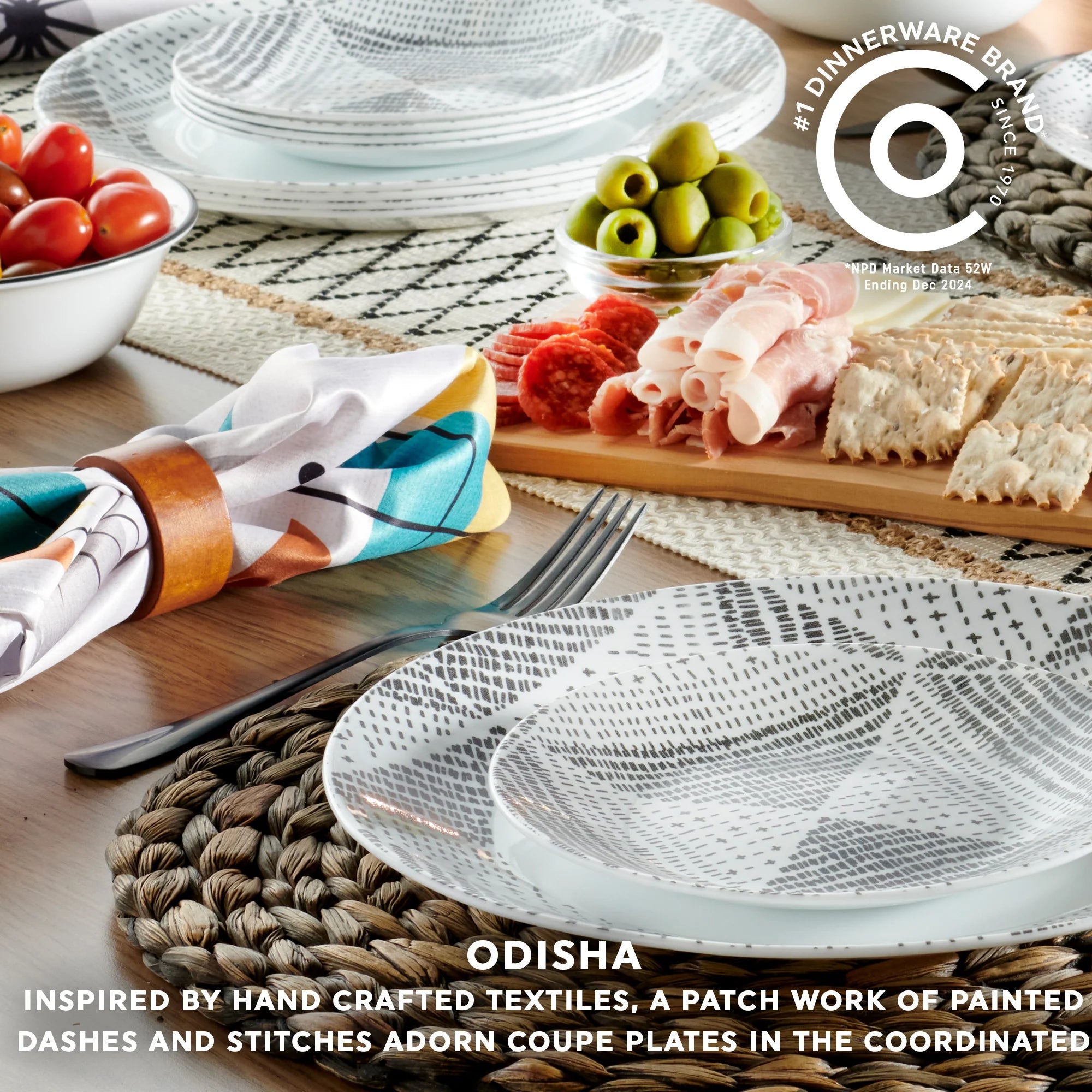 Corelle® Odisha 18-piece Dinnerware Set, Service for 6 image 2
