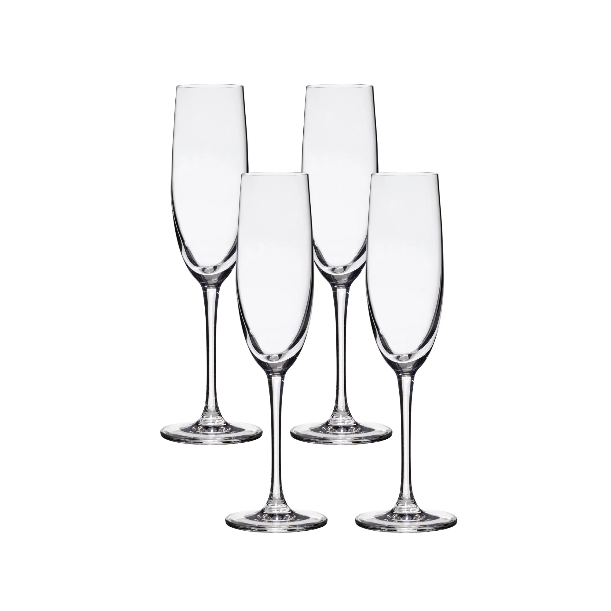 Lucaris Bangkok Bliss Champagne Flute Glasses (4-Pieces), 6-ounce, Dishwasher Safe, Lead-free Crystalline image 0