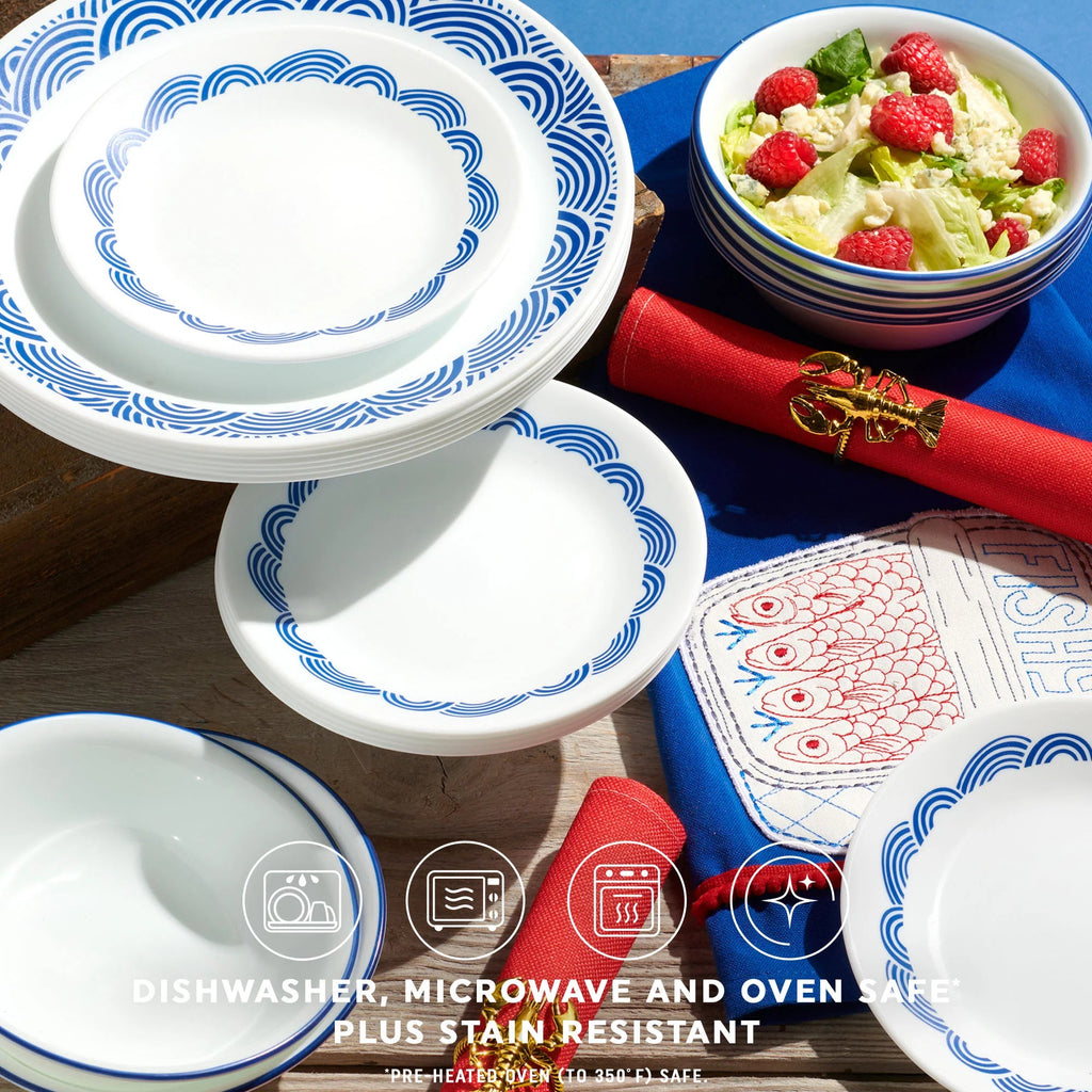 Corelle® Rolling Waves 18-piece Dinnerware Set, Service for 6 image 2