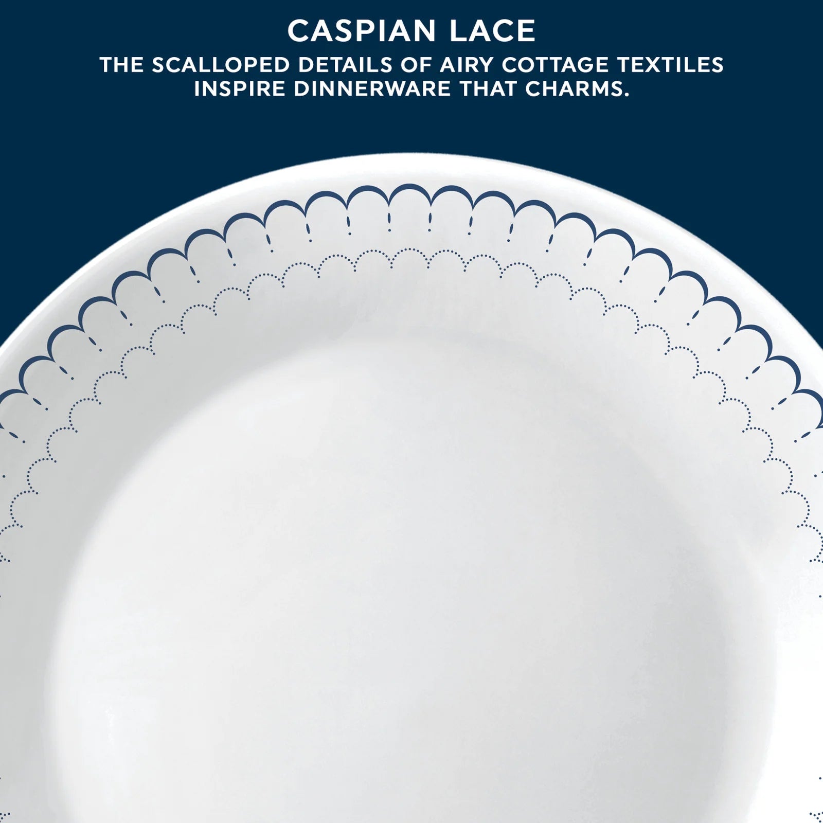 Corelle® Caspian Lace 66-piece Dinnerware Set, Service for 12 image 2