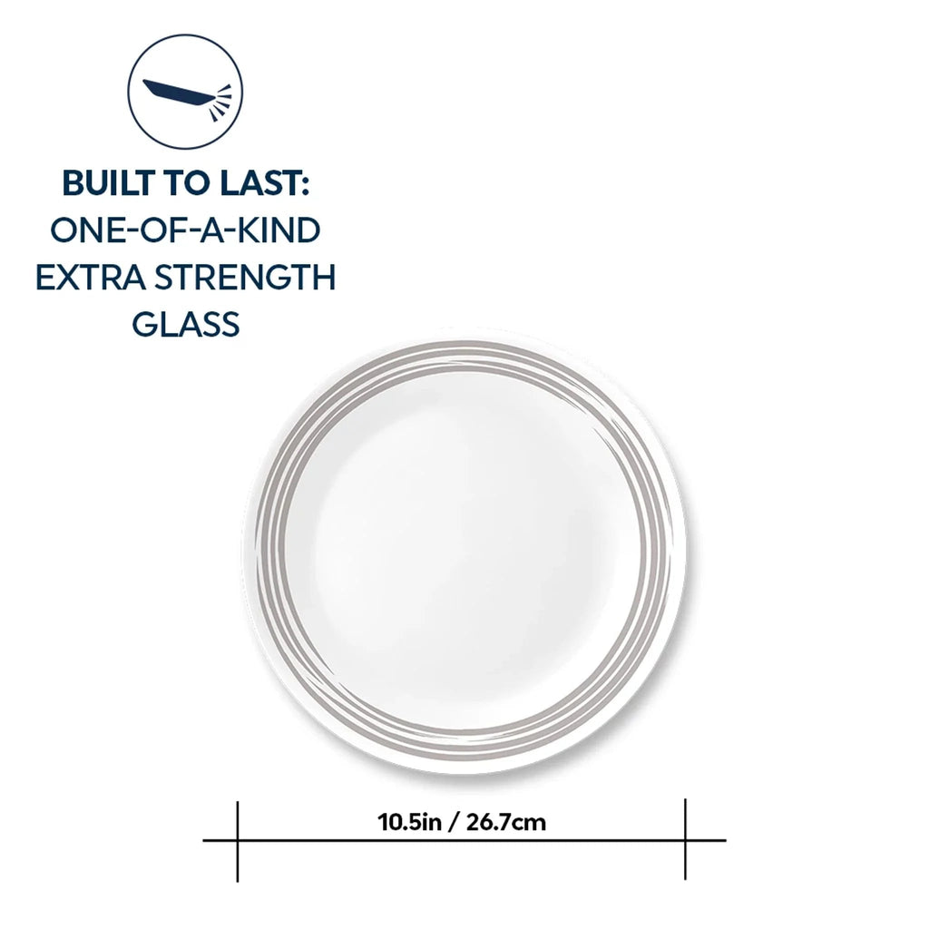 Corelle® Brushed Silver 10.25 Dinner Plate image 1