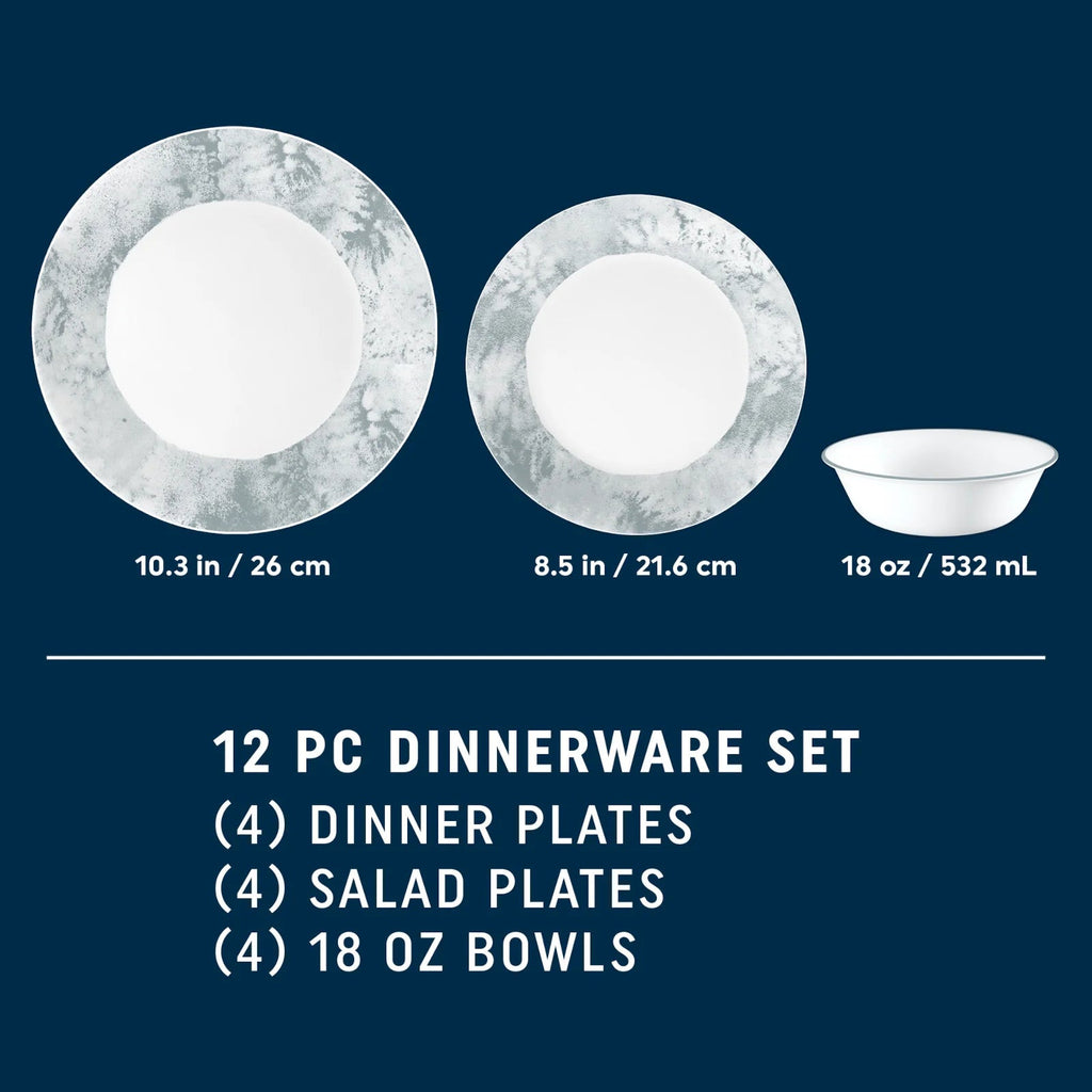 Corelle® Salt Wash 12-piece Dinnerware Set, Service for 4 image 1