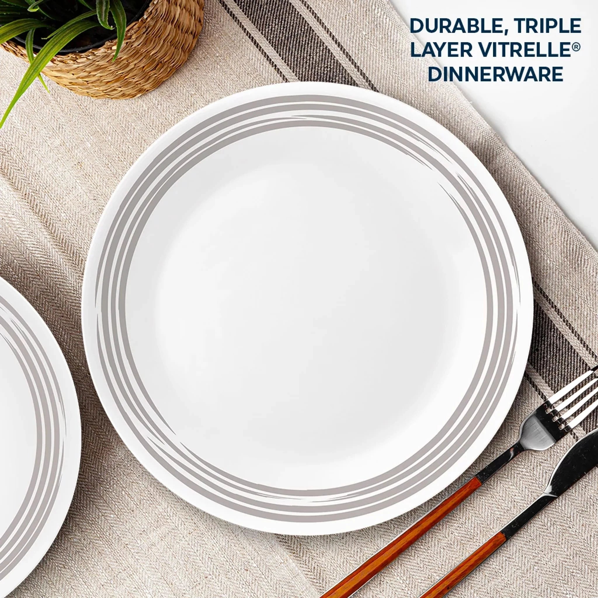 Corelle® Brushed Silver 8.5 Salad Plate image 1