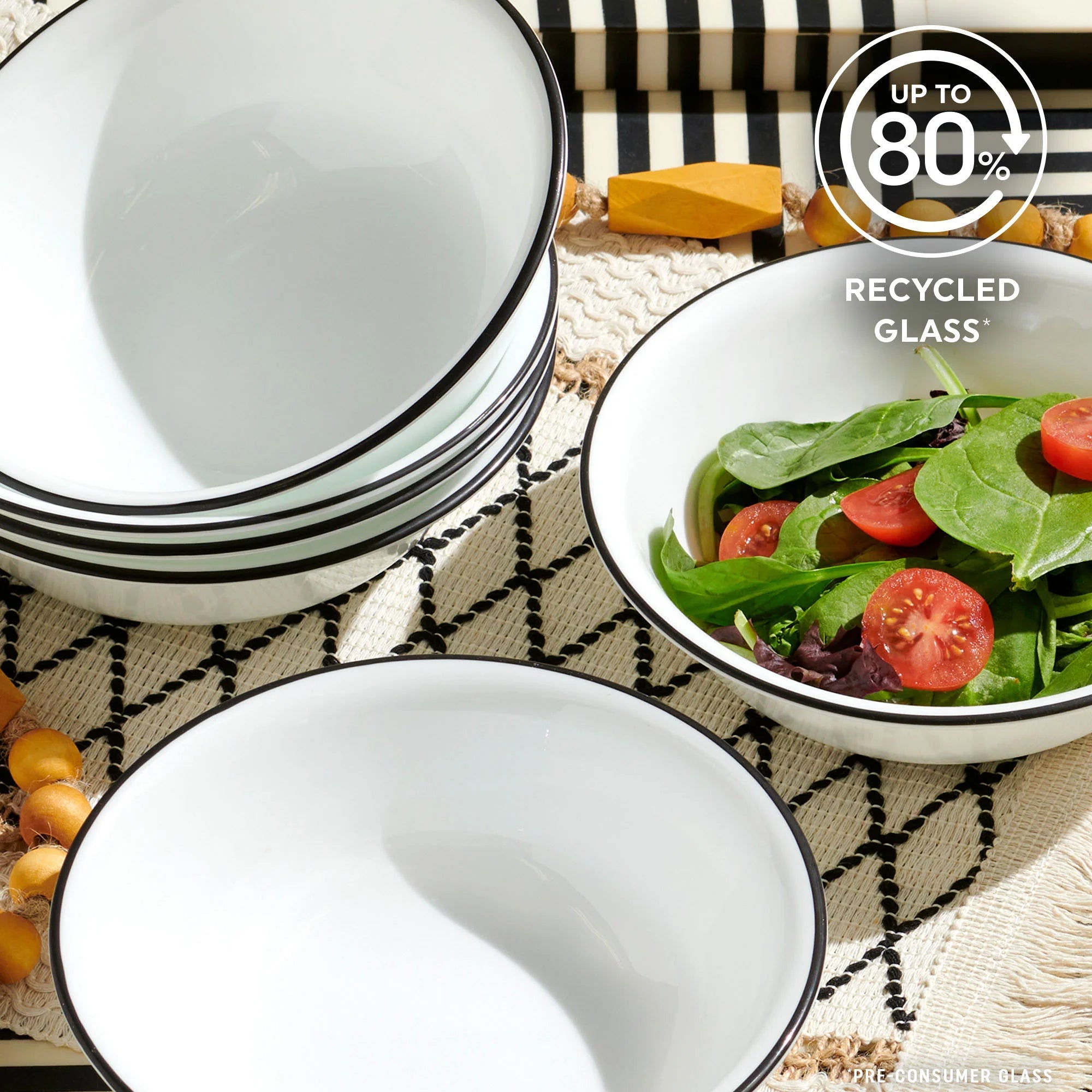 Corelle® Delicate Grid 18-piece Dinnerware Set, Service for 6 image 8