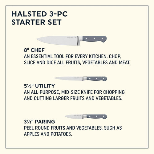 Chicago Cutlery® Halsted 3-piece Knife Set image 1