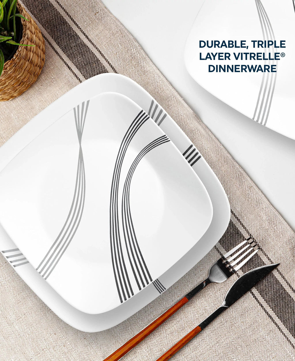 Corelle® Urban Arc 16-piece Dinnerware Set, Service for 4 image 2