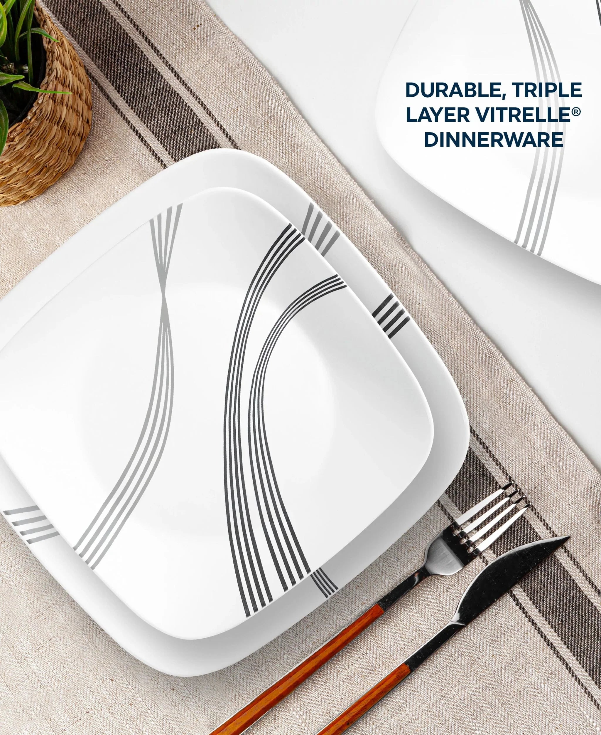 Corelle® Urban Arc 16-piece Dinnerware Set, Service for 4 image 2