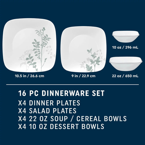 Corelle® Amalie 16-piece Dinnerware Set, Service for 4 image 1