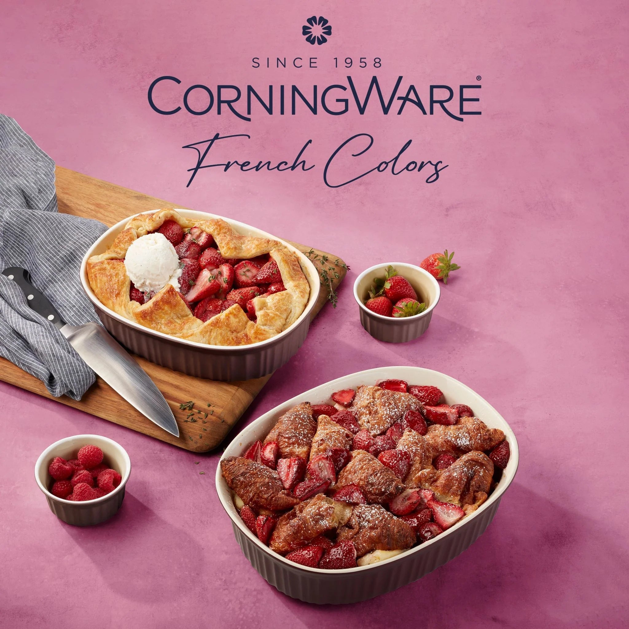 CorningWare® French Colors 12-piece Bakeware Set, Cabernet image 4