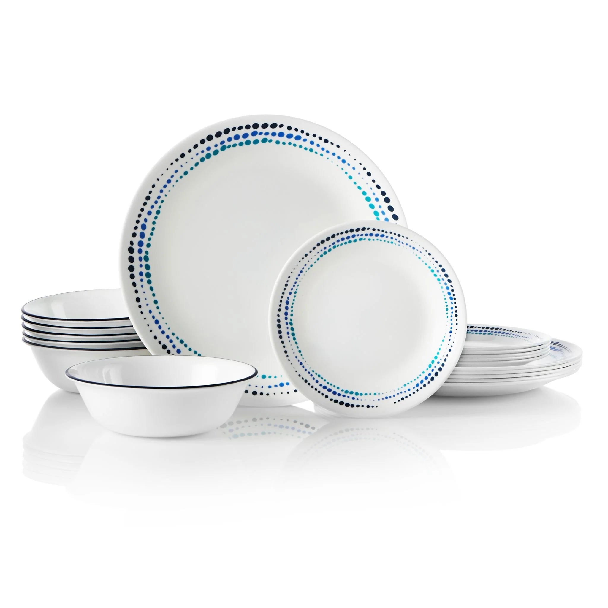 Corelle® Ocean Blues 18-piece Dinnerware Set, Service for 6 image 1
