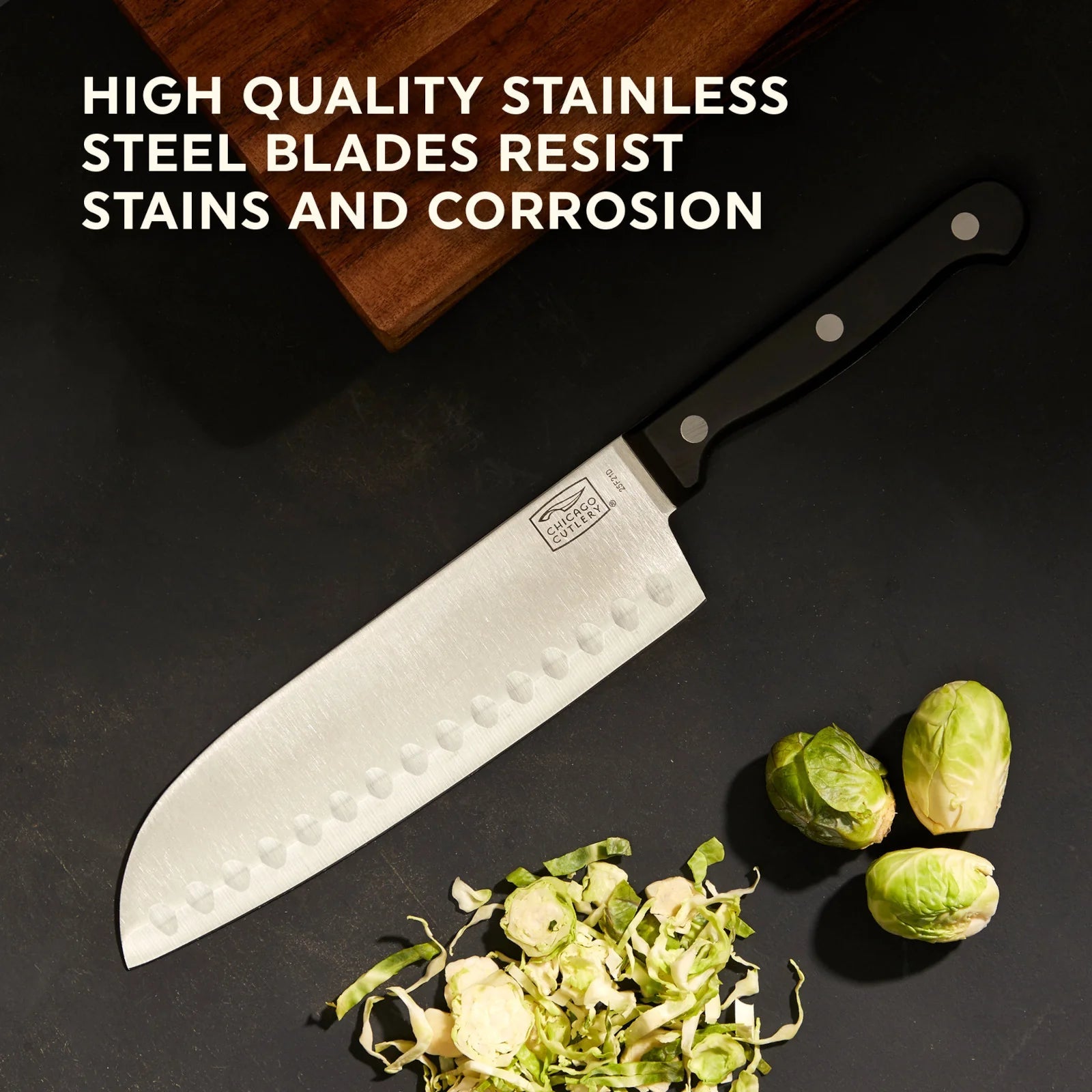 Chicago Cutlery® Essentials™ 2-piece Santoku / Partoku Knife Set image 3