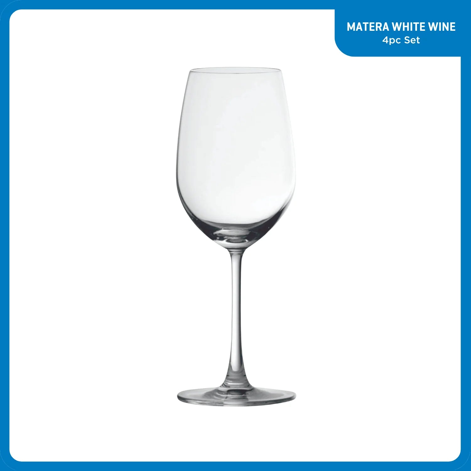 Ocean Glass Matera White Wine Glasses (4-Pieces), 14-ounce, dishwasher safe image 1