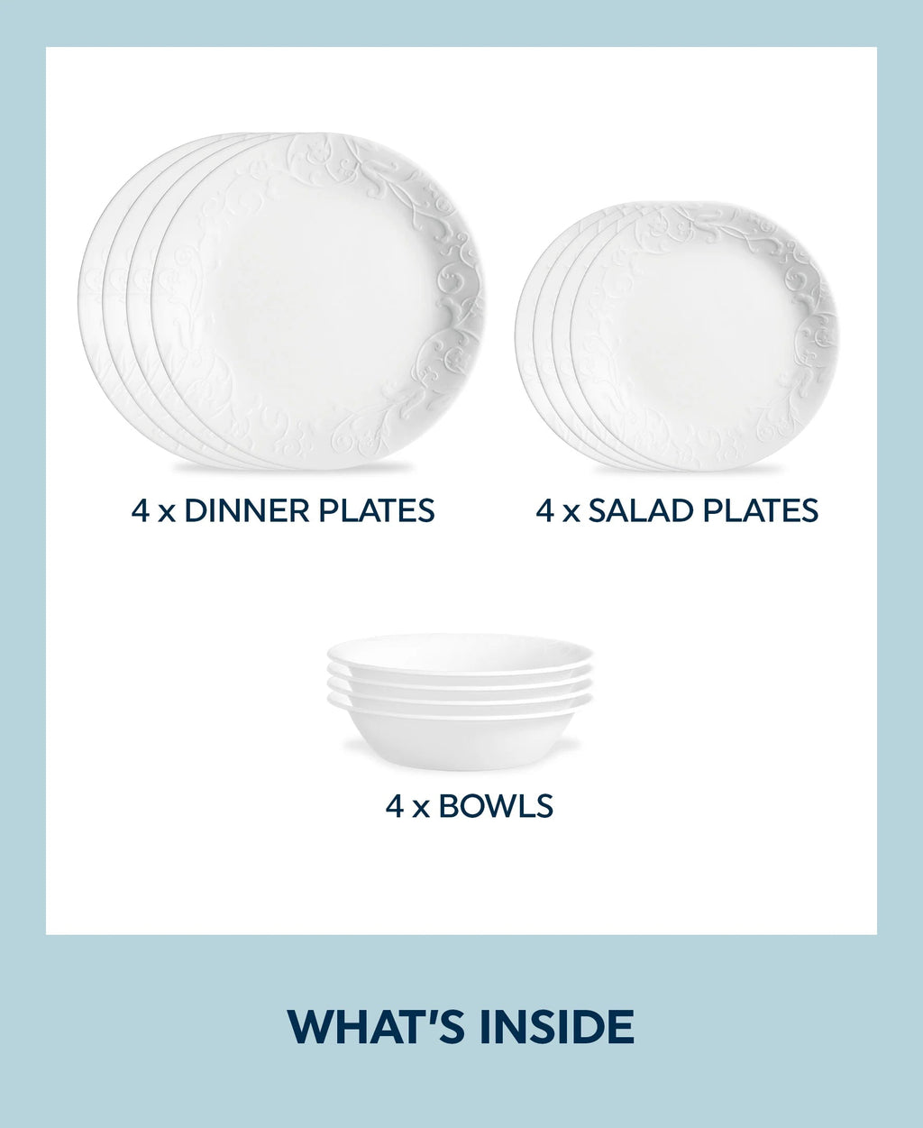 Corelle® Bella Faenza 12-piece Dinnerware Set, Service for 4 image 1