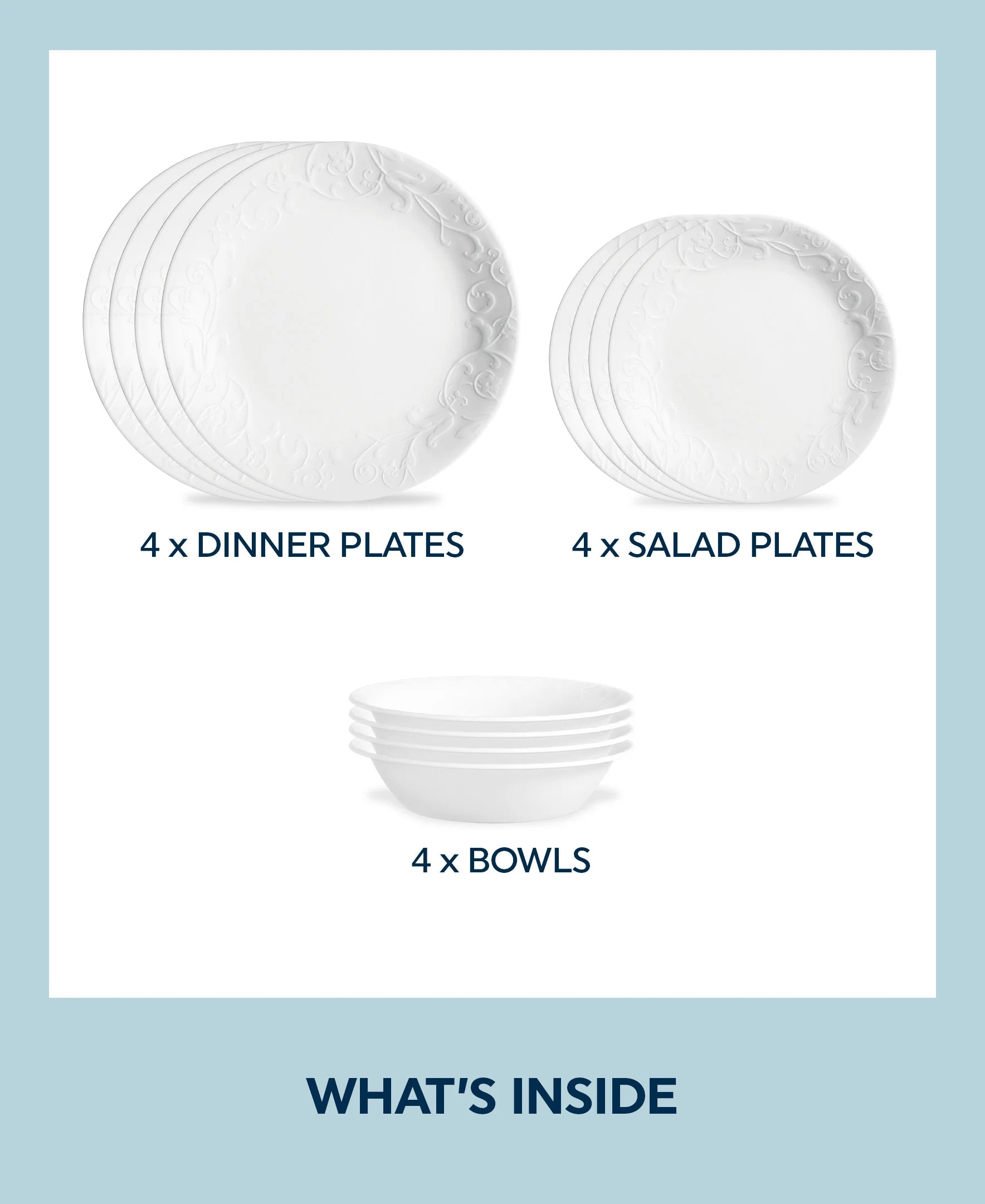 Corelle® Bella Faenza 12-piece Dinnerware Set, Service for 4 image 1