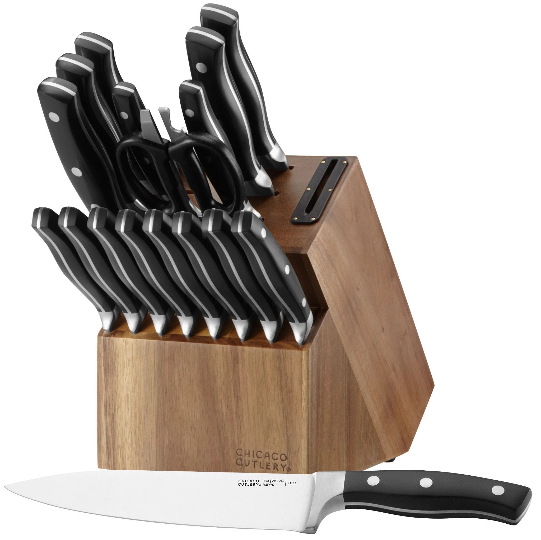 Chicago Cutlery® Insignia Classic 18-piece Block Set with Built-in Sharpener image 0