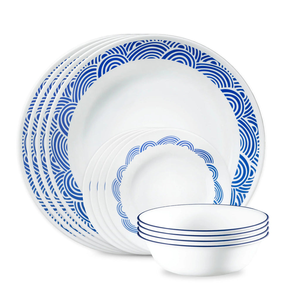 Corelle® Rolling Waves 18-piece Dinnerware Set, Service for 6 image 0
