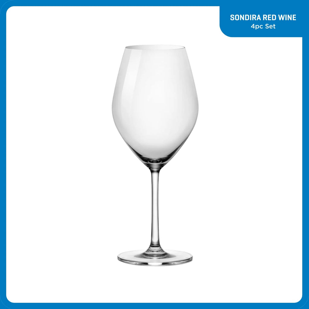 Ocean Glass Sondria Red Wine Glasses (4-pieces), 20-ounce, Dishwasher Safe image 1