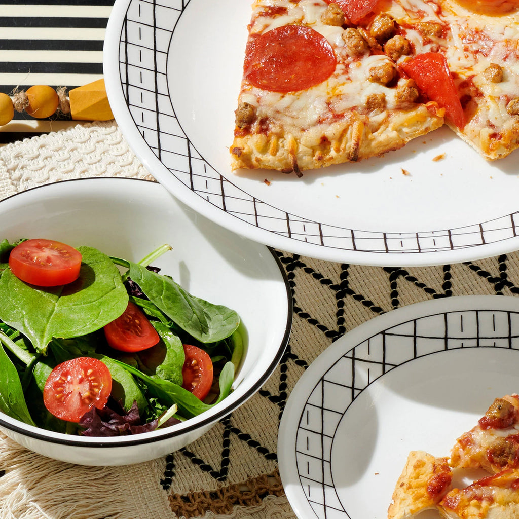 Corelle® Delicate Grid 18-piece Dinnerware Set, Service for 6 image 2