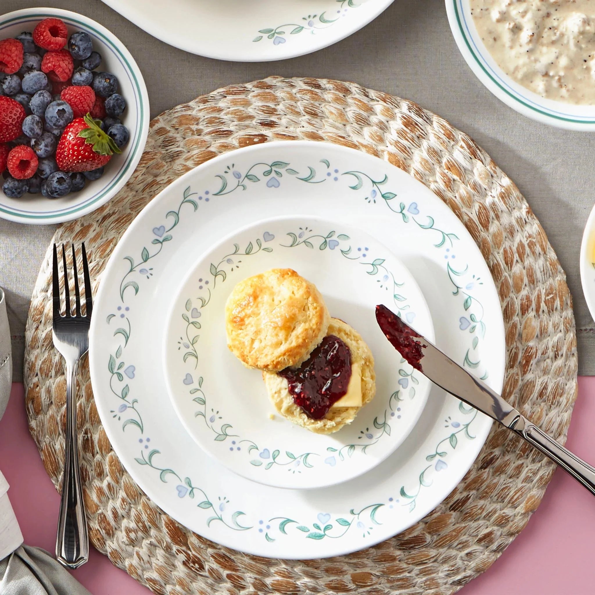 Corelle® Country Cottage 12-piece Dinnerware Set, Service for 4 image 1