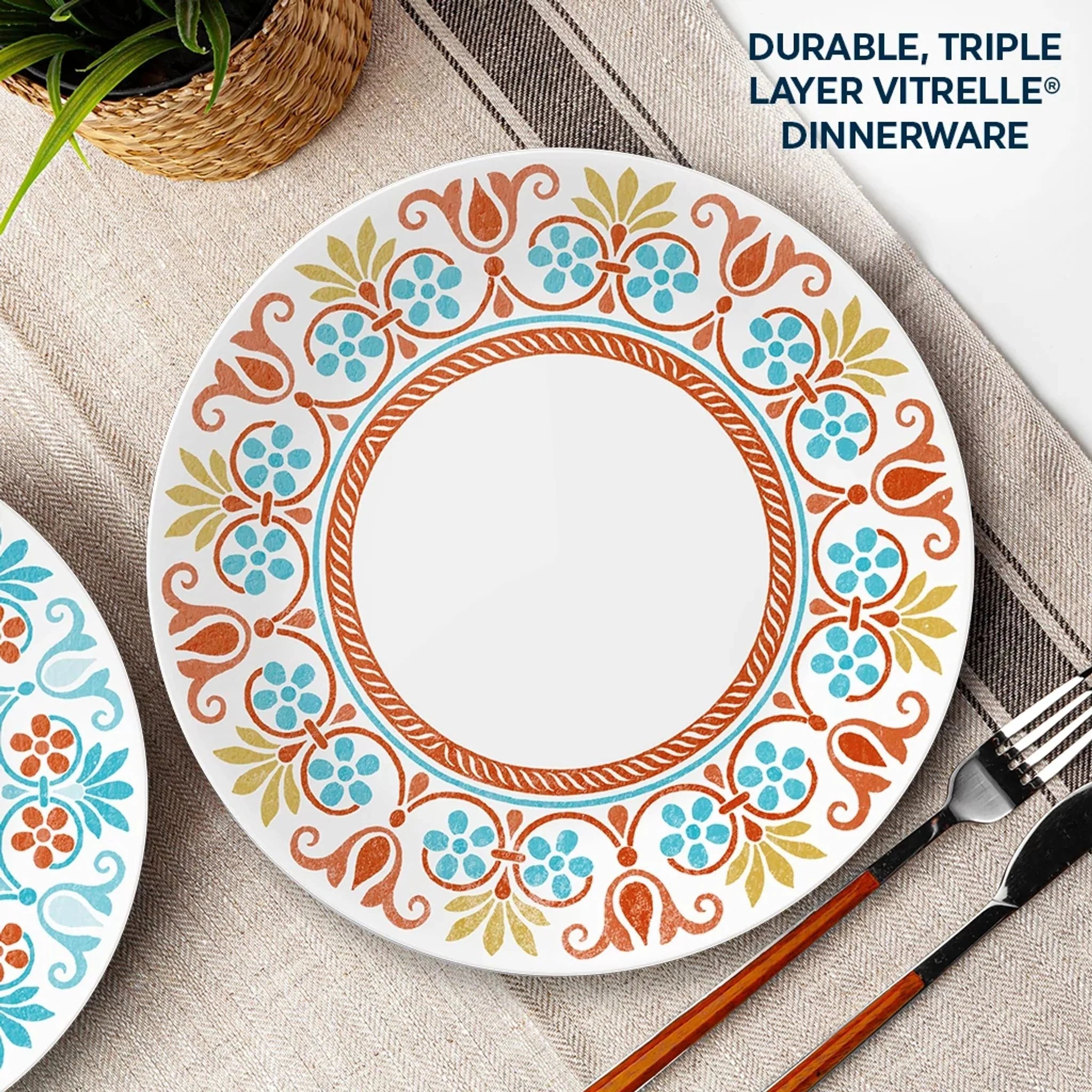 Corelle® Global Collection Terracotta Dreams 12-piece Dinnerware Set, Service for 4 image 4