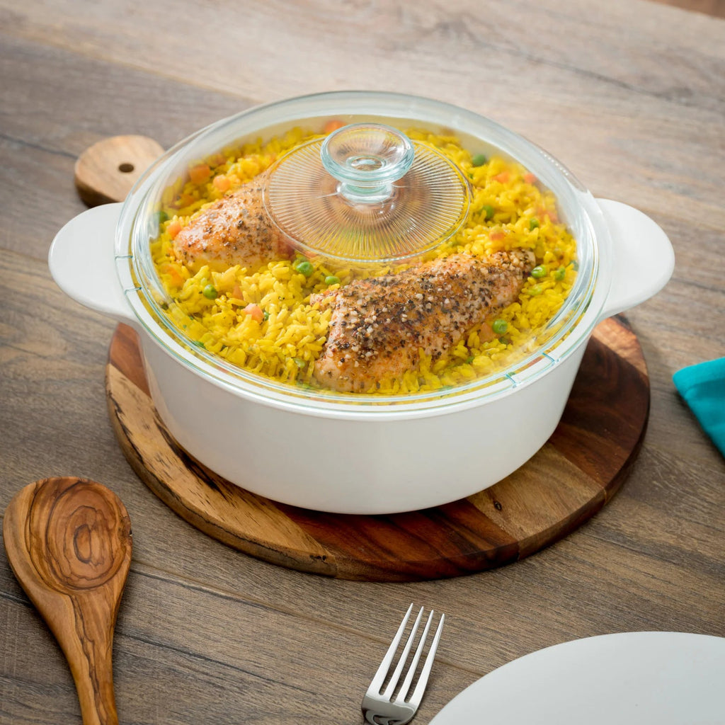 CorningWare® Just White 3.25L Casserole with Lid image 2