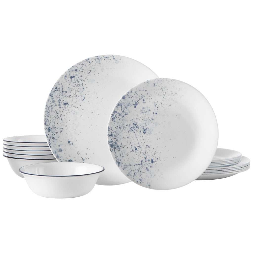 Corelle® Indigo Speckle 18-piece Dinnerware Set, Service for 6 image 0
