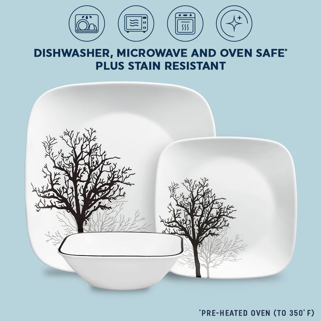 Corelle® Timber Shadows 12-piece Dinnerware Set, Service for 4 image 4