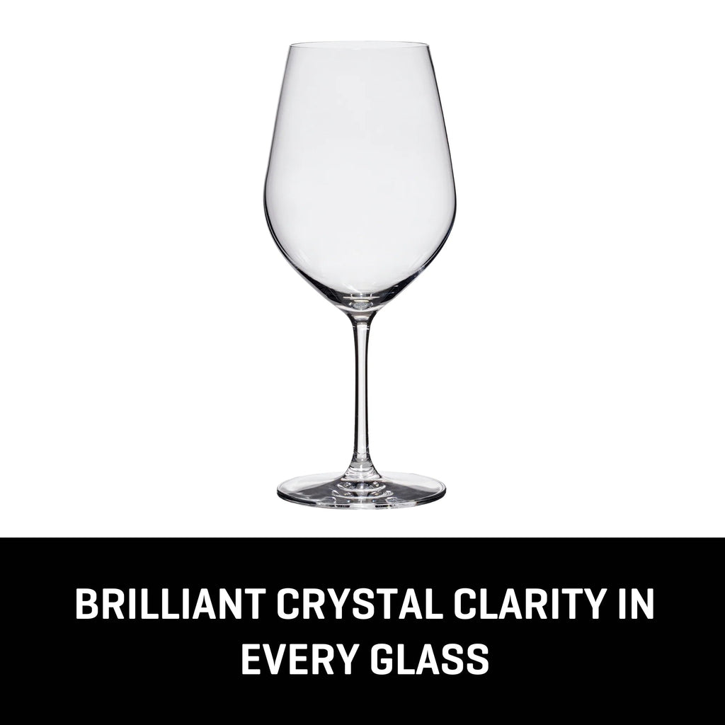 Lucaris Tokyo Temptation Bordeaux Glasses (4-Pieces), 21-ounce, Dishwasher Safe, Lead-free Crystalline image 3