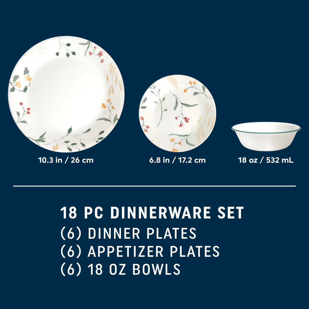 Corelle® Wildflower Scatter 18-piece Dinnerware Set, Service for 6 image 2